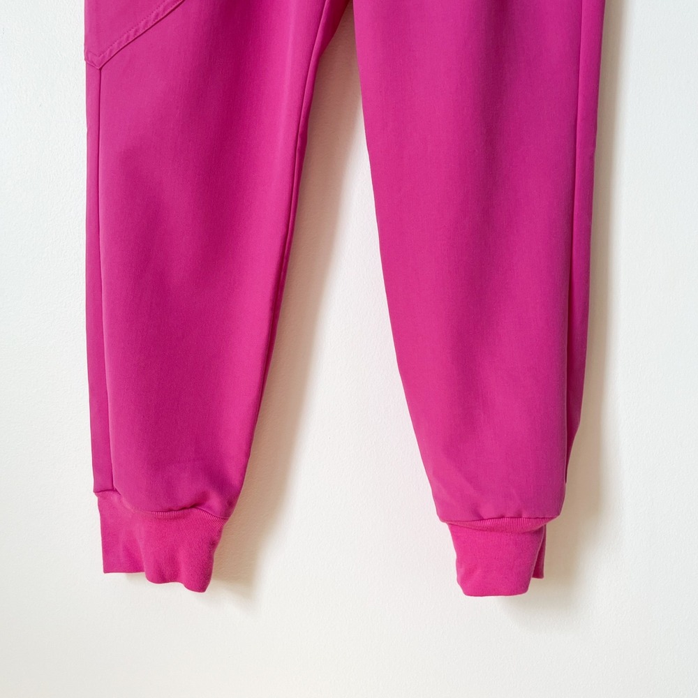 FIGS Zamora High Rise Jogger Scrub Pant Pink Electric Orchid Womens Small Petite - Picture 5 of 13